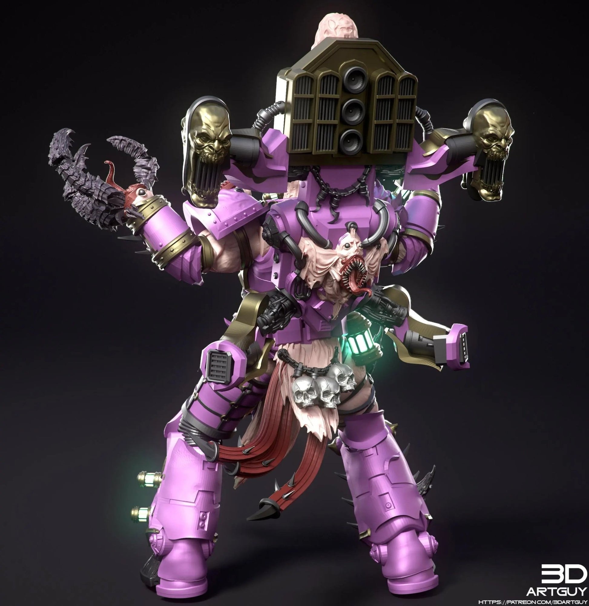 Noisy Junkie by 3DArtGuy 32mm scale, 50mm or 100mm - DelsBricks Toys & CollectiblesResin Printed MiniatureDelsBricks Toys & CollectiblesMega Diamonds & Schwartzreiter Mini Forge