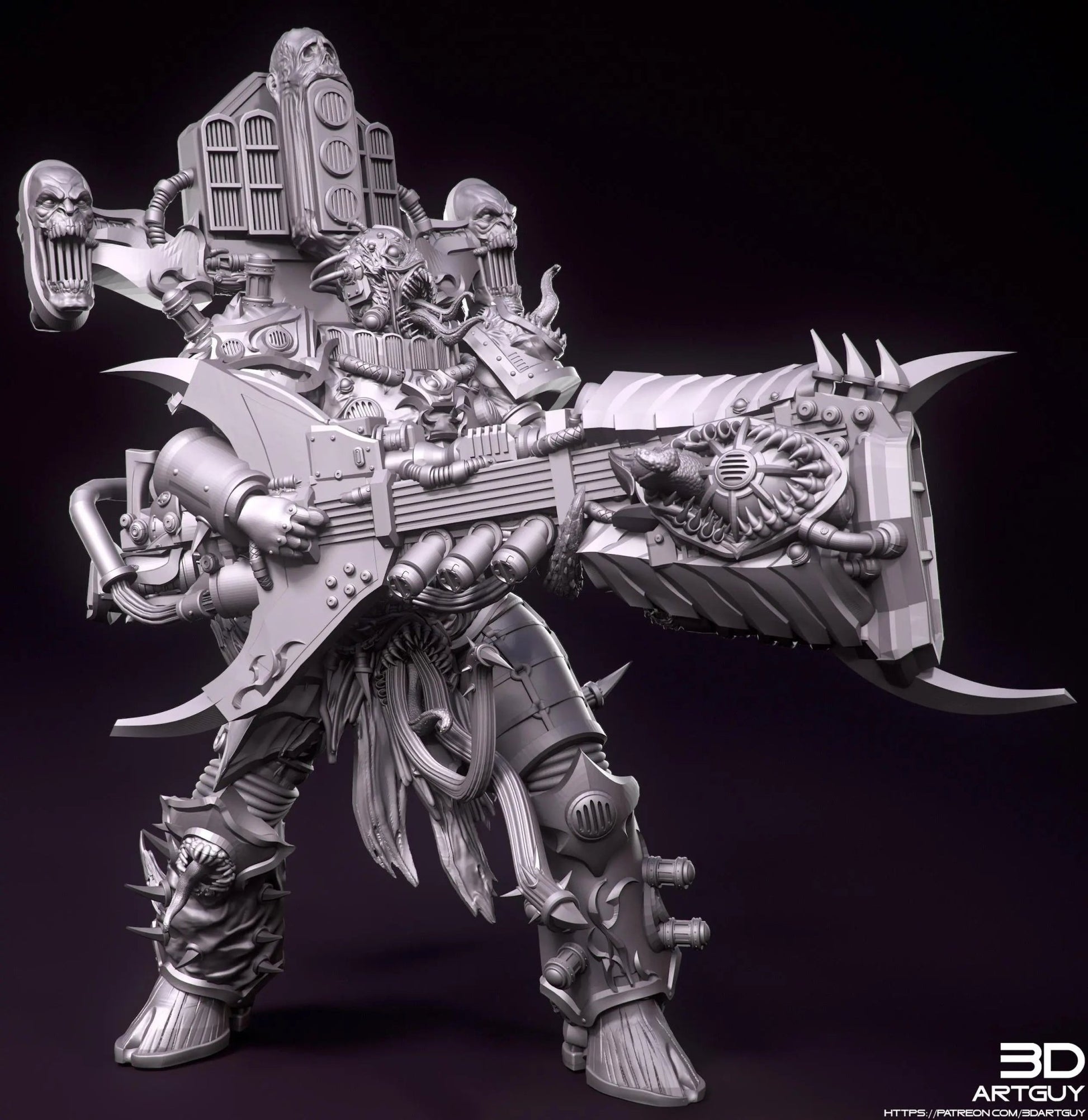 Noisy Junkie by 3DArtGuy 32mm scale, 50mm or 100mm - DelsBricks Toys & CollectiblesResin Printed MiniatureDelsBricks Toys & CollectiblesMega Diamonds & Schwartzreiter Mini Forge