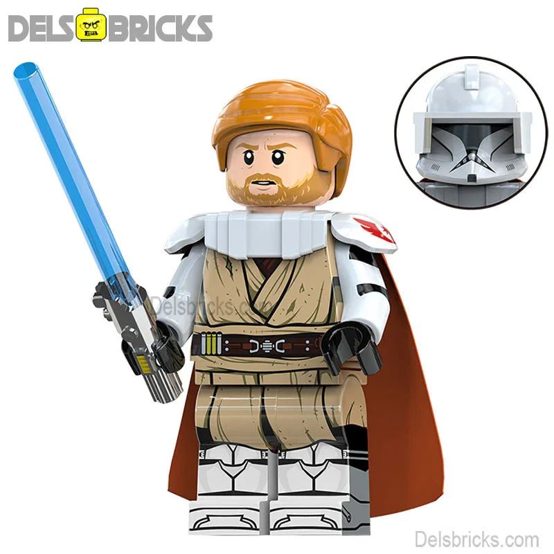 Obi Wan Kenobi Lego Star Wars Minifigures custom Toys New2 - DelsBricks MinifiguresLego Star Wars MinifiguresDelsBricks MinifiguresDelsbricks.com