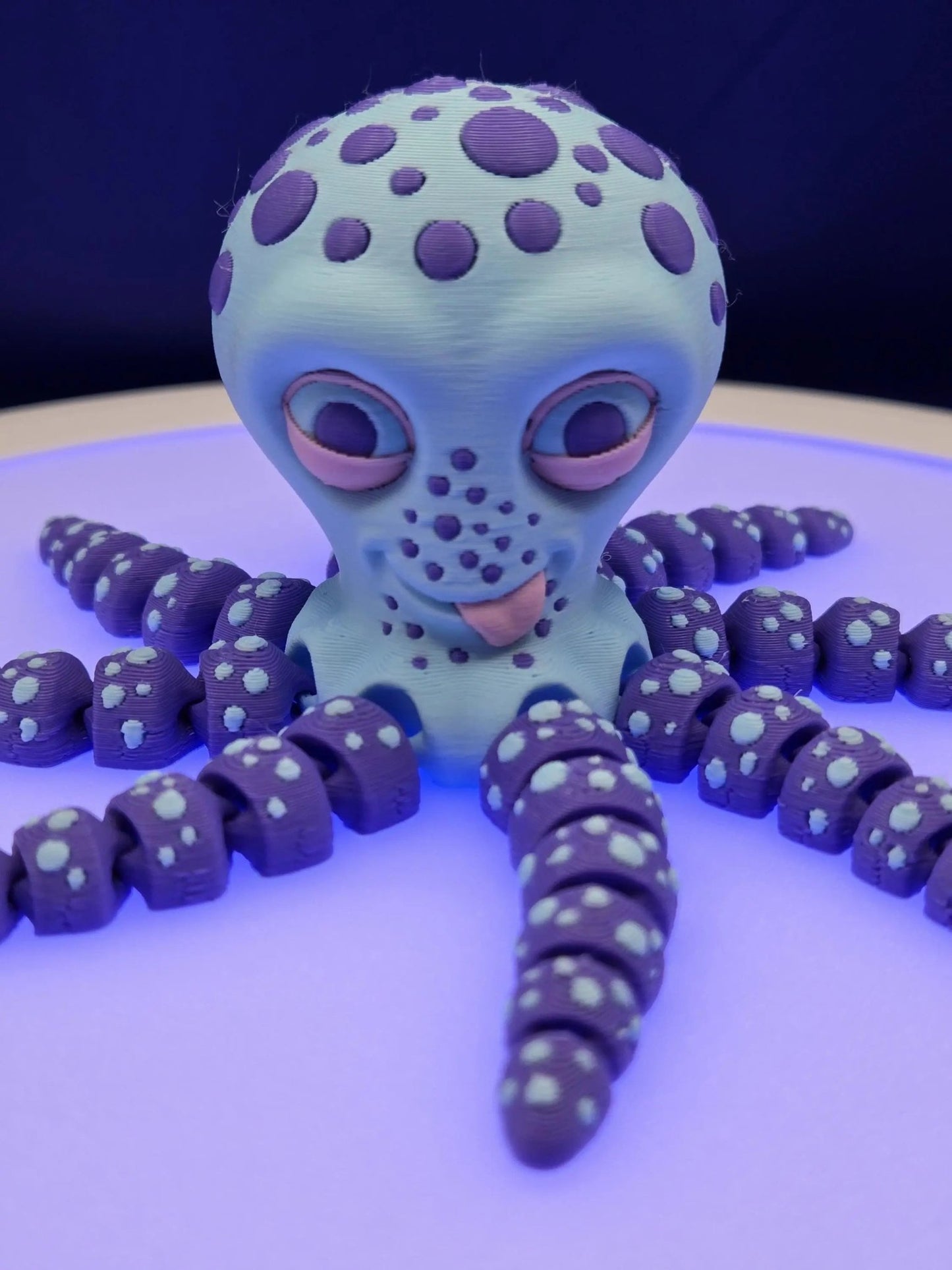 Octopie the Playful Octopus, by BendyBuddies 3D Printed, 4 Color PLA, articulated octopus, fidget, toy - DelsBricks Toys & CollectiblesFDM Articulated ToyDelsBricks Toys & CollectiblesMega Diamonds & Schwartzreiter Mini Forge