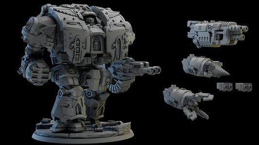Omega War Hulk by Ghamak Heroic 28/32mm Scale Miniature, 98mm tall - DelsBricks Toys & CollectiblesResin Printed MiniatureDelsBricks Toys & CollectiblesMega Diamonds & Schwartzreiter Mini Forge