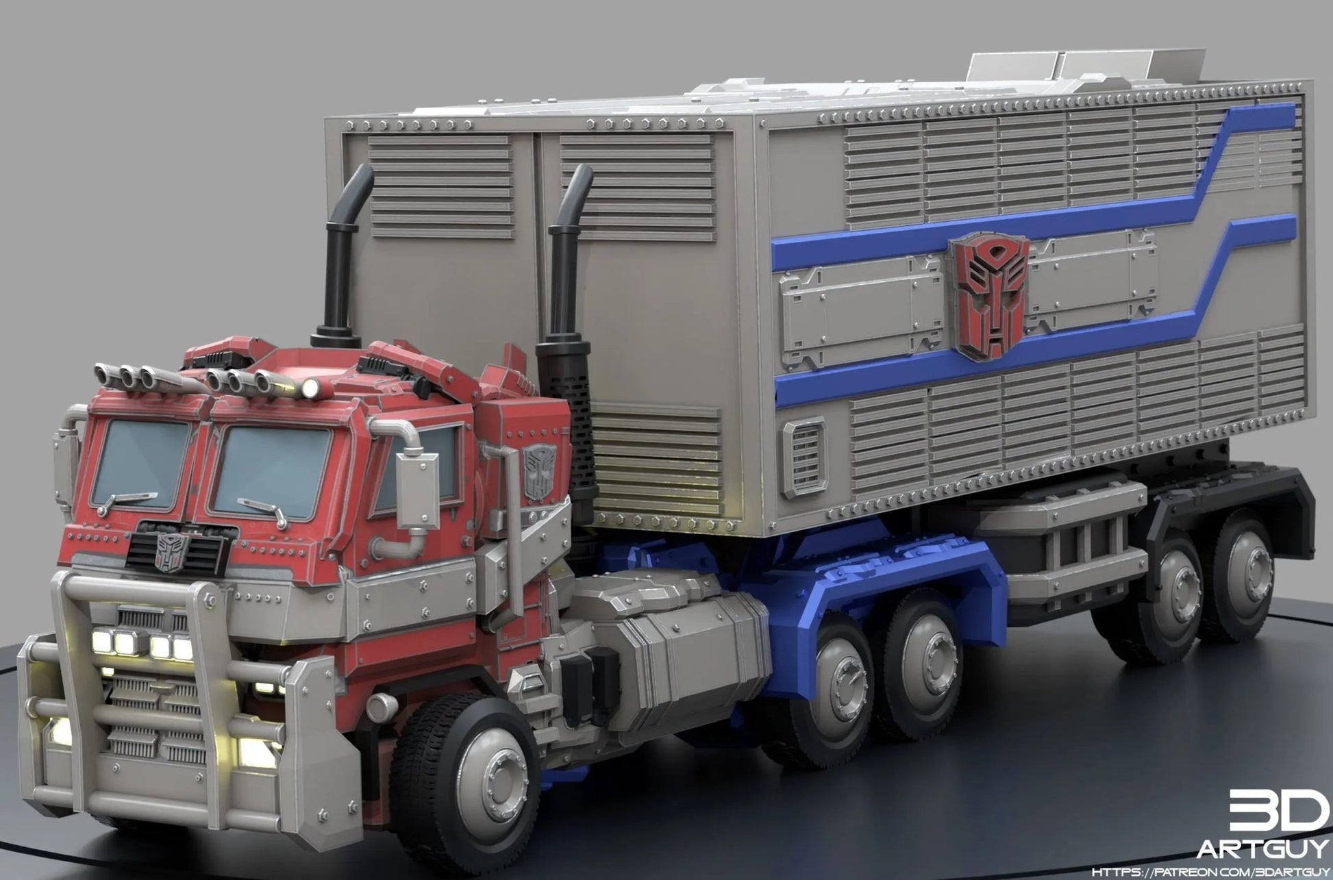 Optimus Prime by 3DArtGuy 28/32mm scale, 50mm or 100mm, Miniature War Gaming Figure, Transformer - DelsBricks Toys & CollectiblesResin Printed MiniatureDelsBricks Toys & CollectiblesMega Diamonds & Schwartzreiter Mini Forge