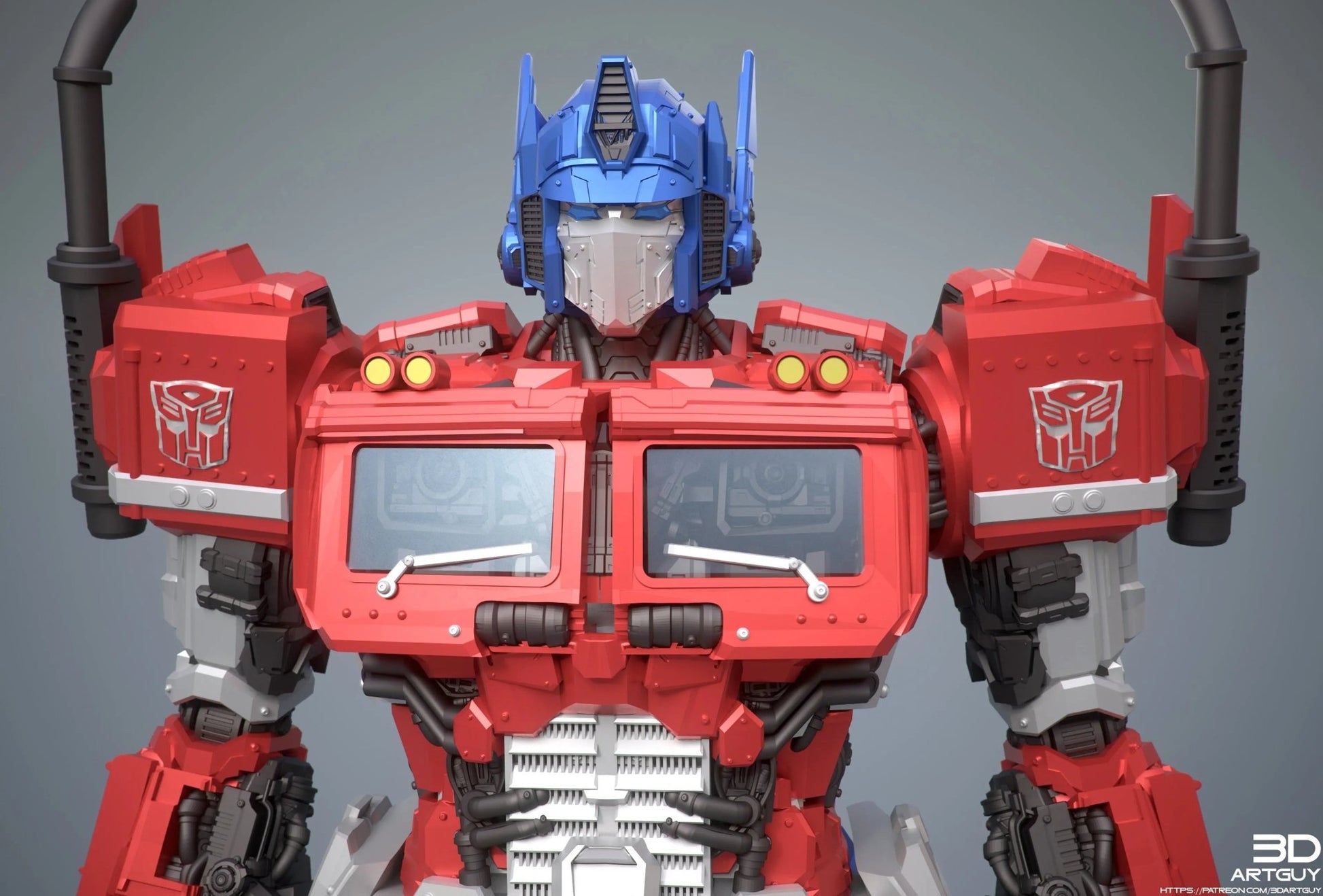 Optimus Prime by 3DArtGuy 28/32mm scale, 50mm or 100mm, Miniature War Gaming Figure, Transformer - DelsBricks Toys & CollectiblesResin Printed MiniatureDelsBricks Toys & CollectiblesMega Diamonds & Schwartzreiter Mini Forge