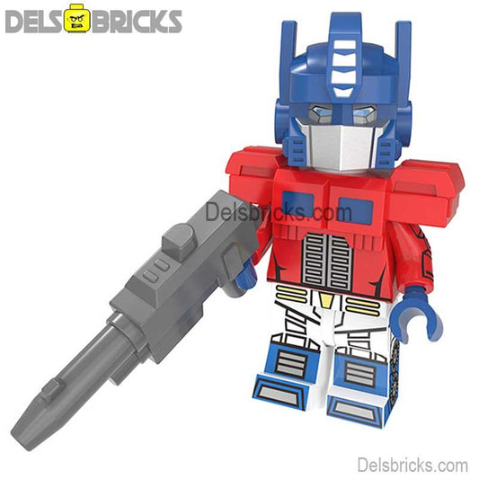 Optimus Prime Transformers Lego Minifigures custom toys - DelsBricks MinifiguresMinifiguresDelsBricks MinifiguresDelsbricks
