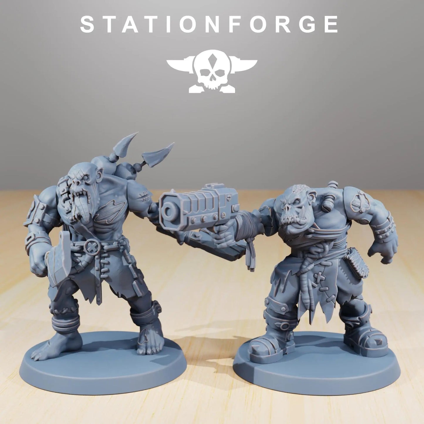 Orkaz Plague Spreadaz by Station Forge 28/32mm Heroic Scale Miniature, 38mm tall, 10 Units, Proxy, Grimdark, Sci - Fi, OPR, Orcs - DelsBricks Toys & CollectiblesResin Printed MiniatureDelsBricks Toys & CollectiblesMega Diamonds & Schwartzreiter Mini Forge