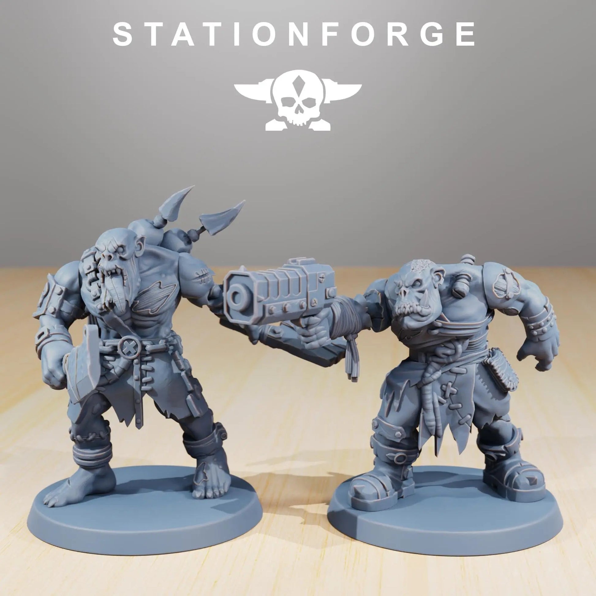 Orkaz Plague Spreadaz by Station Forge 28/32mm Heroic Scale Miniature, 38mm tall, 10 Units, Proxy, Grimdark, Sci - Fi, OPR, Orcs - DelsBricks Toys & CollectiblesResin Printed MiniatureDelsBricks Toys & CollectiblesMega Diamonds & Schwartzreiter Mini Forge
