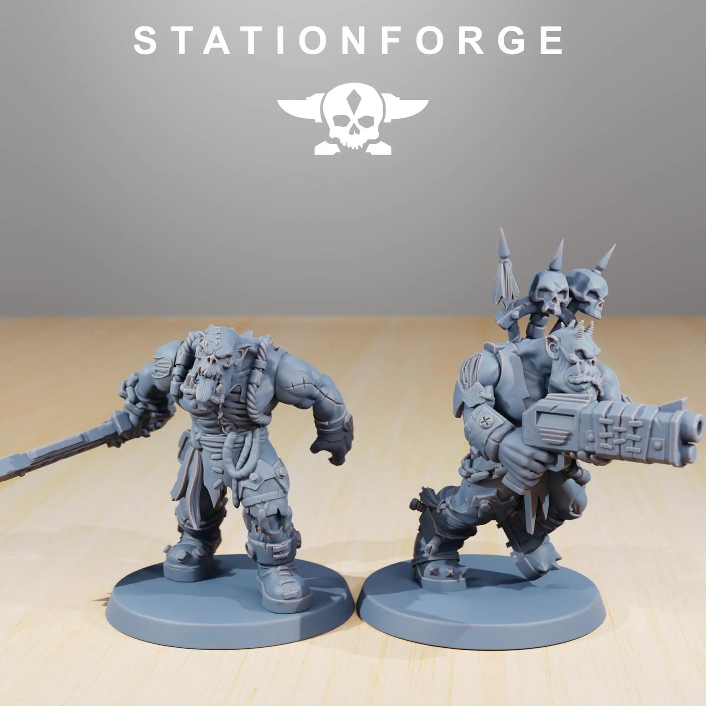 Orkaz Plague Spreadaz by Station Forge 28/32mm Heroic Scale Miniature, 38mm tall, 10 Units, Proxy, Grimdark, Sci - Fi, OPR, Orcs - DelsBricks Toys & CollectiblesResin Printed MiniatureDelsBricks Toys & CollectiblesMega Diamonds & Schwartzreiter Mini Forge
