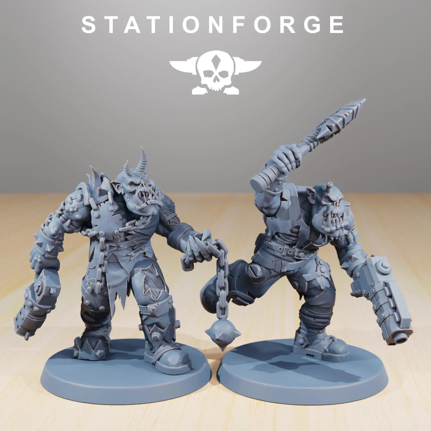 Orkaz Plague Spreadaz by Station Forge 28/32mm Heroic Scale Miniature, 38mm tall, 10 Units, Proxy, Grimdark, Sci - Fi, OPR, Orcs - DelsBricks Toys & CollectiblesResin Printed MiniatureDelsBricks Toys & CollectiblesMega Diamonds & Schwartzreiter Mini Forge