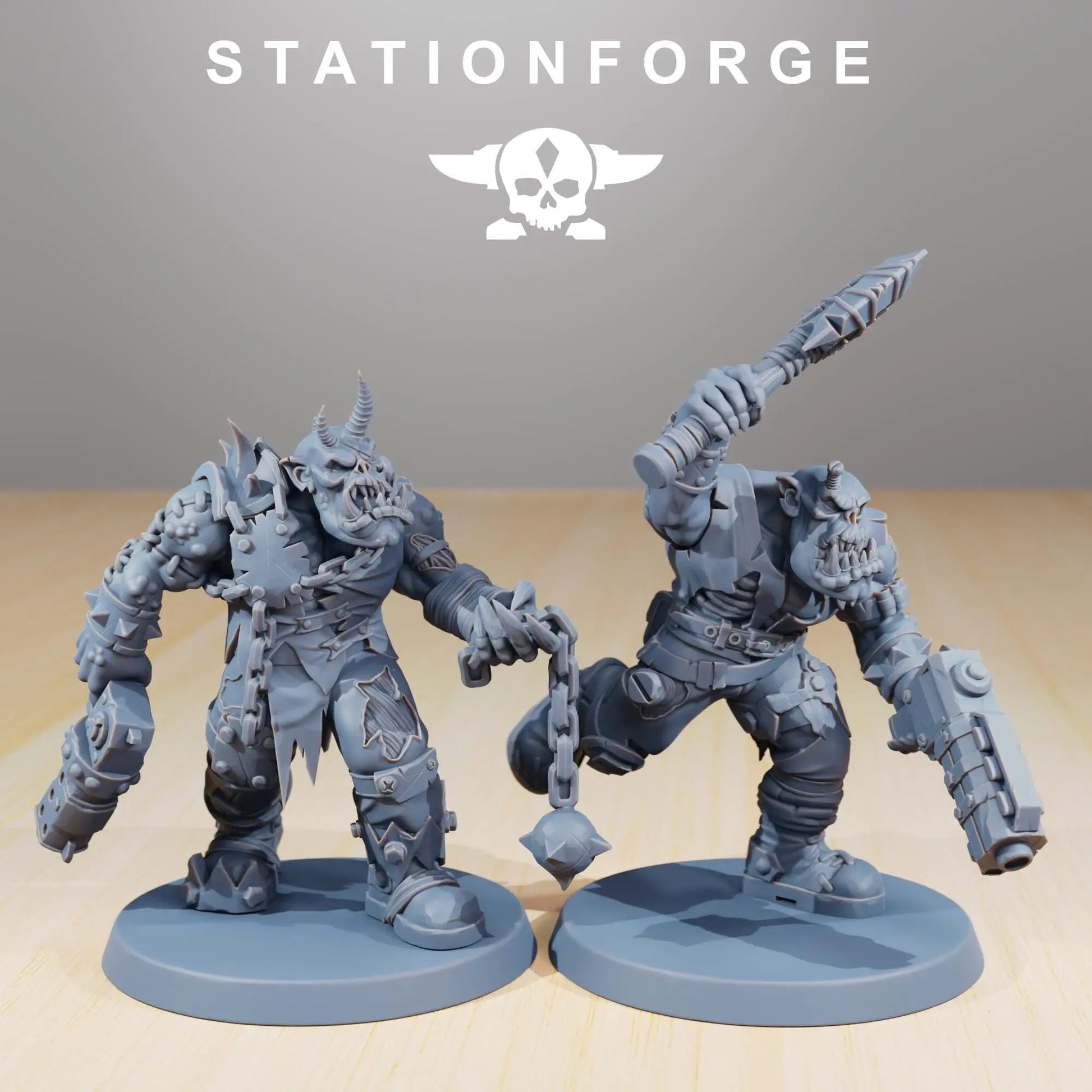 Orkaz Plague Spreadaz by Station Forge 28/32mm Heroic Scale Miniature, 38mm tall, 10 Units, Proxy, Grimdark, Sci - Fi, OPR, Orcs - DelsBricks Toys & CollectiblesResin Printed MiniatureDelsBricks Toys & CollectiblesMega Diamonds & Schwartzreiter Mini Forge