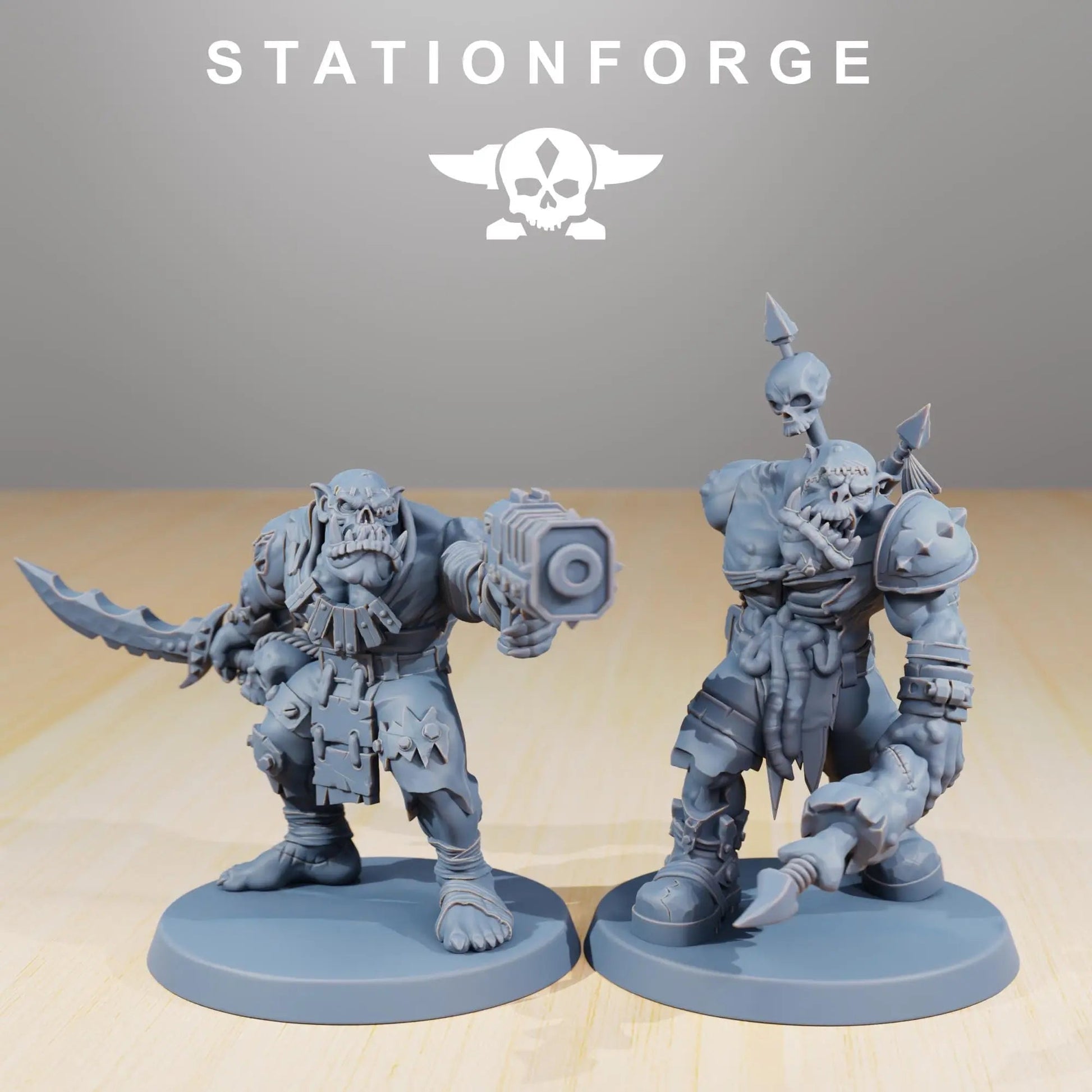 Orkaz Plague Spreadaz by Station Forge 28/32mm Heroic Scale Miniature, 38mm tall, 10 Units, Proxy, Grimdark, Sci - Fi, OPR, Orcs - DelsBricks Toys & CollectiblesResin Printed MiniatureDelsBricks Toys & CollectiblesMega Diamonds & Schwartzreiter Mini Forge