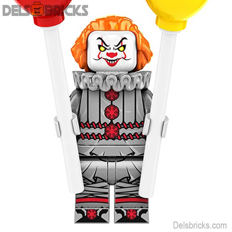 Pennywise Stephen King's IT Lego Minifigures Custom Horror Toys 5 - DelsBricks MinifiguresLego Horror MinifiguresDelsBricks MinifiguresDelsbricks.com