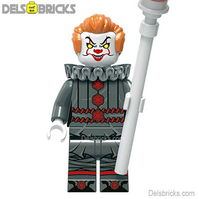 Pennywise Stephen King's IT - New Lego Minifigures Custom Horror Toys - DelsBricks MinifiguresLego Horror MinifiguresDelsBricks MinifiguresDelsbricks.com