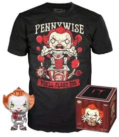 Pennywise (with Balloon) (Metallic) and Pennywise Tee - DelsBricks Toys & CollectiblesDelsBricks Toys & CollectiblesRalphie's Funhouse