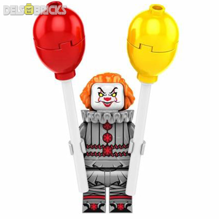 Pennywise Stephen King's IT- New Lego Horror Minifigures Delsbricks.com   