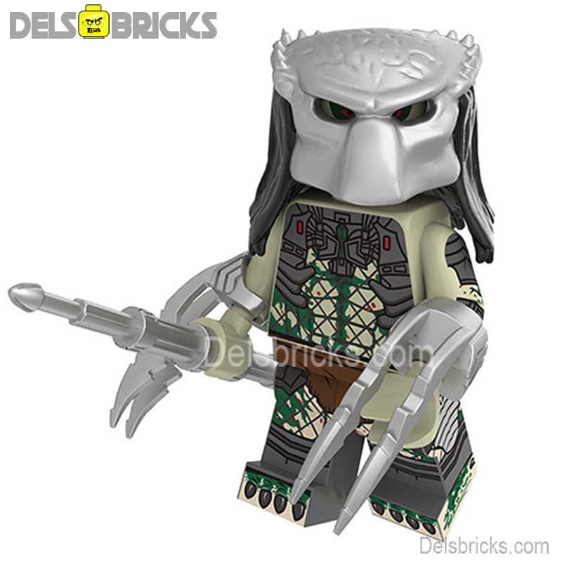 The Predator Green Yautja Lego Minifigures Custom Toys