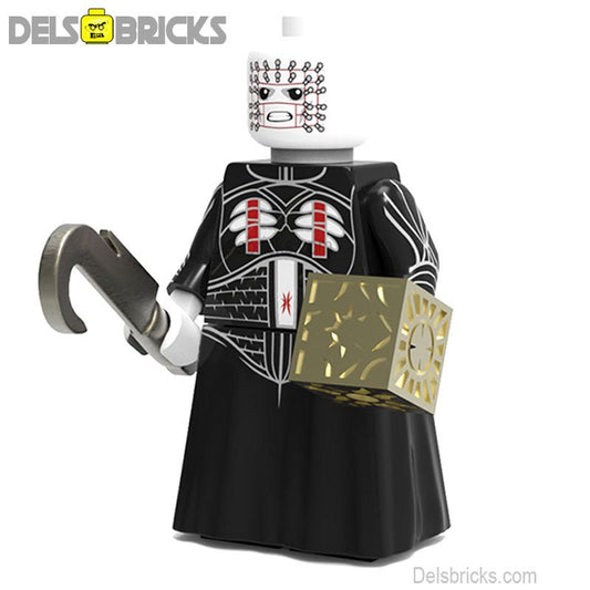 Pinhead Cenobite from Hellraiser Lego Minifigures Custom Horror Toys 2 - DelsBricks MinifiguresLego Horror MinifiguresDelsBricks MinifiguresDelsbricks.com