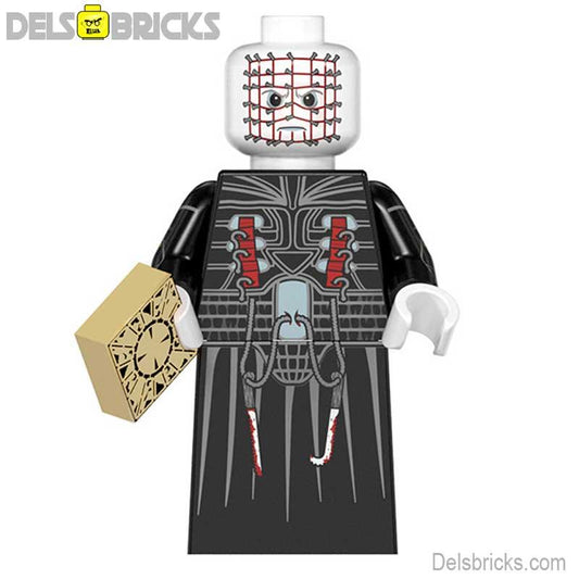 Pinhead Hellraiser Lego Minifigures Custom Horror Toys - DelsBricks MinifiguresLego Horror MinifiguresDelsBricks MinifiguresDelsbricks.com