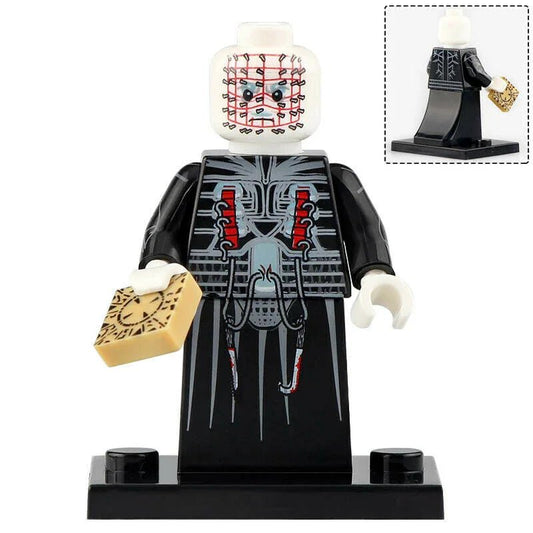 Pinhead Hellraiser Lego Minifigures Custom Horror Toys - DelsBricks MinifiguresLego Horror MinifiguresDelsBricks MinifiguresDelsbricks.com