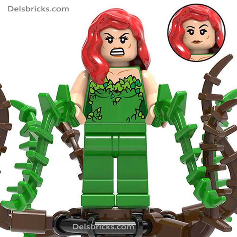 Poison Ivy with Mutant Plant Minifigures Delsbricks   