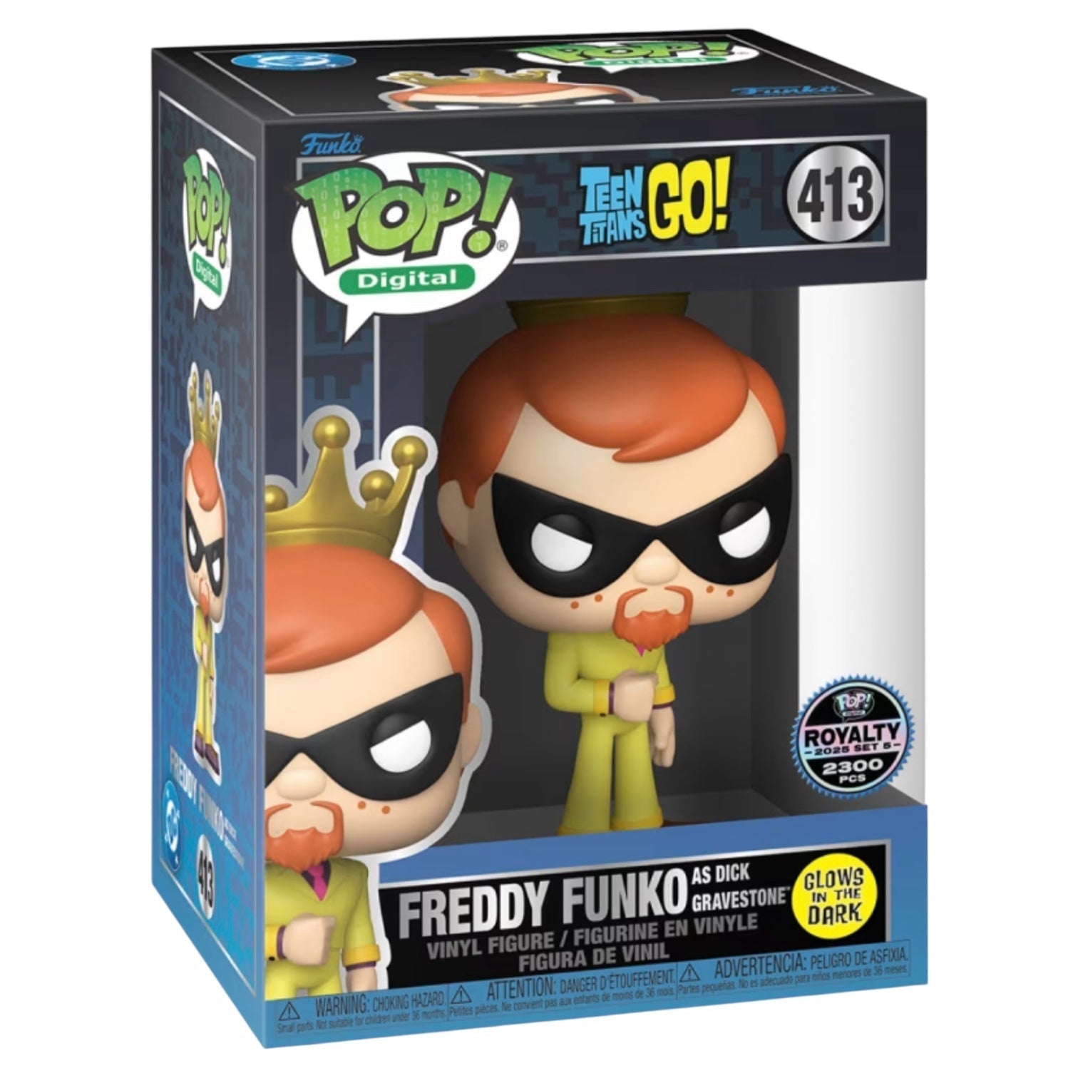 Pop! Digital Teen Titans Go! Freddy Funko As Dick Gravestone NFT Royalty 413 LE2300 - DelsBricks Toys & CollectiblesDelsBricks Toys & CollectiblesRalphie's Funhouse