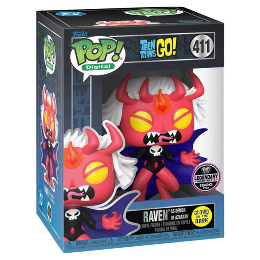 Pop! Digital Teen Titans Go! Raven As Demon Of Azarath NFT Legendary 411 LE1900 - DelsBricks Toys & CollectiblesDelsBricks Toys & CollectiblesRalphie's Funhouse