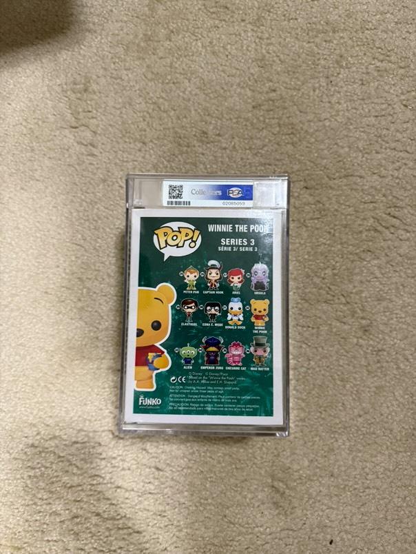 Pop! Disney: Winnie the Pooh (Flocked) 32 SDCC LE480 PSA 7.0 Graded and Encapsulated - DelsBricks Toys & CollectiblesDelsBricks Toys & CollectiblesRalphie's Funhouse