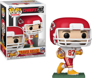 Pop! Football: Kansas City Chiefs - Travis Kelce (Away) - DelsBricks Toys & CollectiblesDelsBricks Toys & CollectiblesRalphie's Funhouse