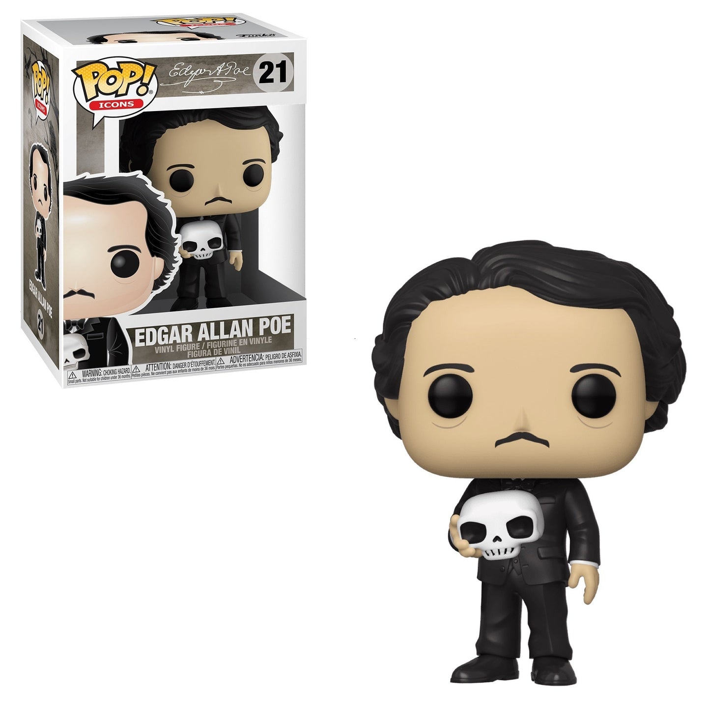 Pop! Icons: Edgar Allan Poe (Skull) - DelsBricks Toys & CollectiblesDelsBricks Toys & CollectiblesRalphie's Funhouse
