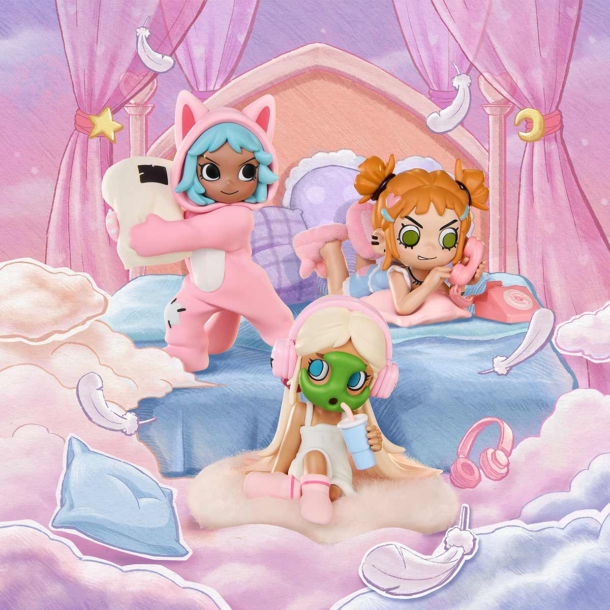 POP MART Lil Peach Riot Sleepover Series Blind Box Figure - DelsBricks Toys & CollectiblesCollectible FiguresDelsBricks Toys & CollectiblesSuper Anime Store
