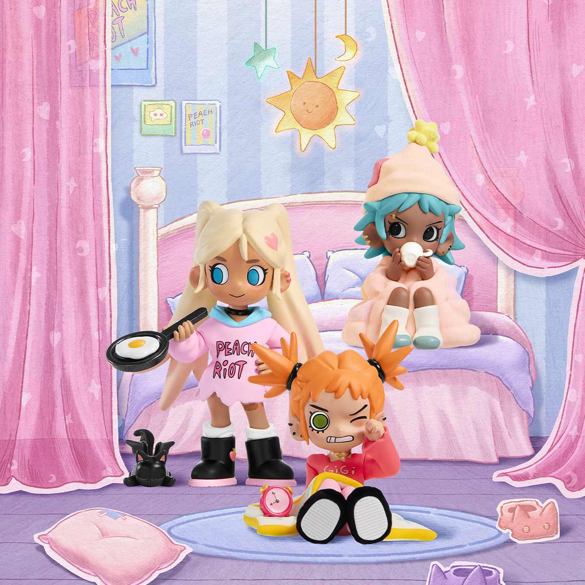 POP MART Lil Peach Riot Sleepover Series Blind Box Figure - DelsBricks Toys & CollectiblesCollectible FiguresDelsBricks Toys & CollectiblesSuper Anime Store