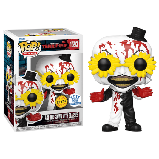 POP! Movies: Terrifier - Art the Clown with Glasses Bloody Chase Funko Shop Exclusive - DelsBricks Toys & CollectiblesDelsBricks Toys & CollectiblesRalphie's Funhouse