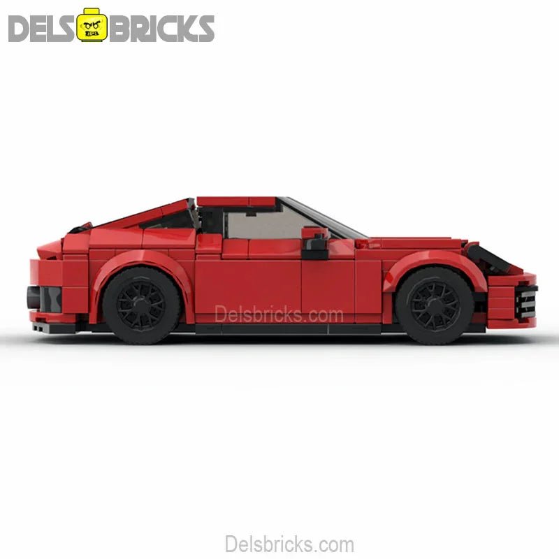 Porsche 911 red sports car Lego Custom Minifigures Building Block Toys - DelsBricks MinifiguresMinifiguresDelsBricks MinifiguresDelsbricks