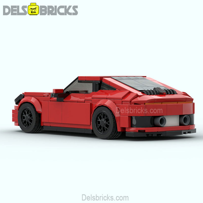 Porsche 911 red sports car Lego Custom Minifigures Building Block Toys