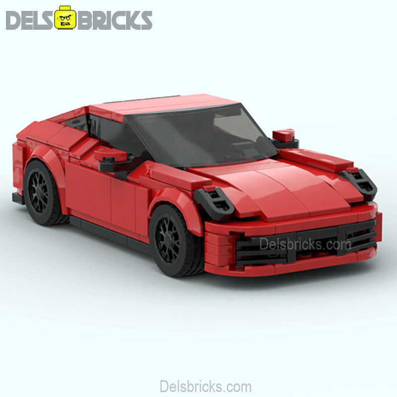 Porsche 911 red sports car Lego Custom Minifigures Building Block Toys ...