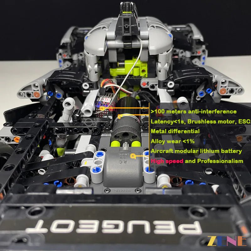 Power Functions Kit for PEUGEOT Hybrid Hypercar 42156 (High Performance) - DelsBricks Toys & CollectiblesLEGO Technic Motorized Power Functions KitDelsBricks Toys & CollectiblesZENE