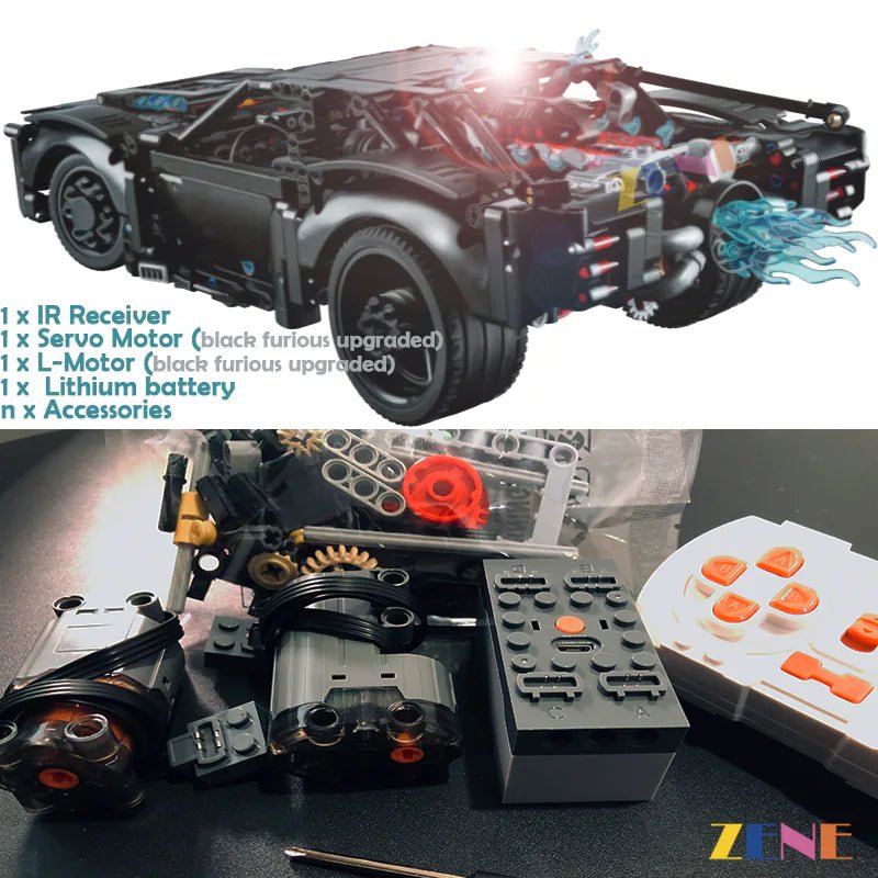 Power Functions Kit for THE BATMAN BATMOBILE 42127 Motor - DelsBricks Toys & CollectiblesLEGO Technic Motorized Power Functions KitDelsBricks Toys & CollectiblesZENE