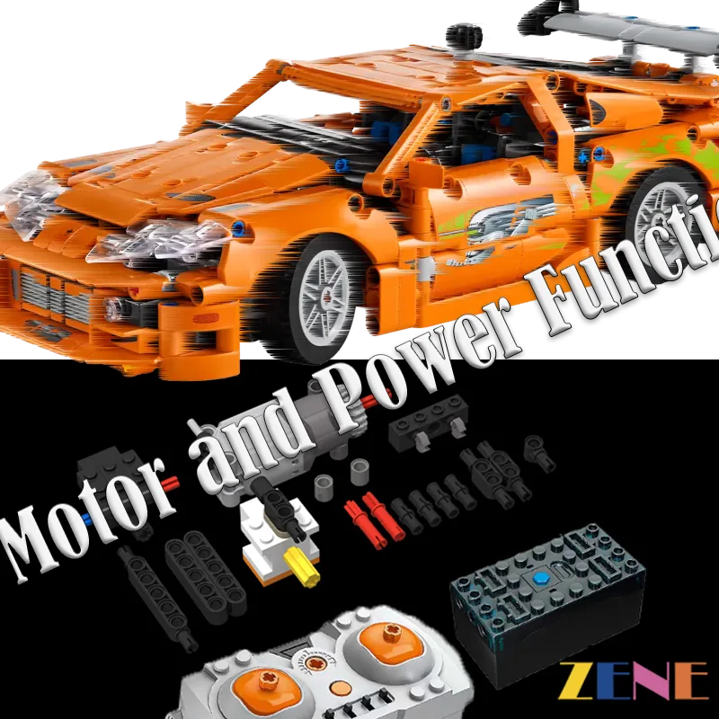 Power Functions Kit for Toyota Supra MK4 42204 Fast and Furious - DelsBricks Toys & CollectiblesMOC Power FunctionsDelsBricks Toys & CollectiblesZENE