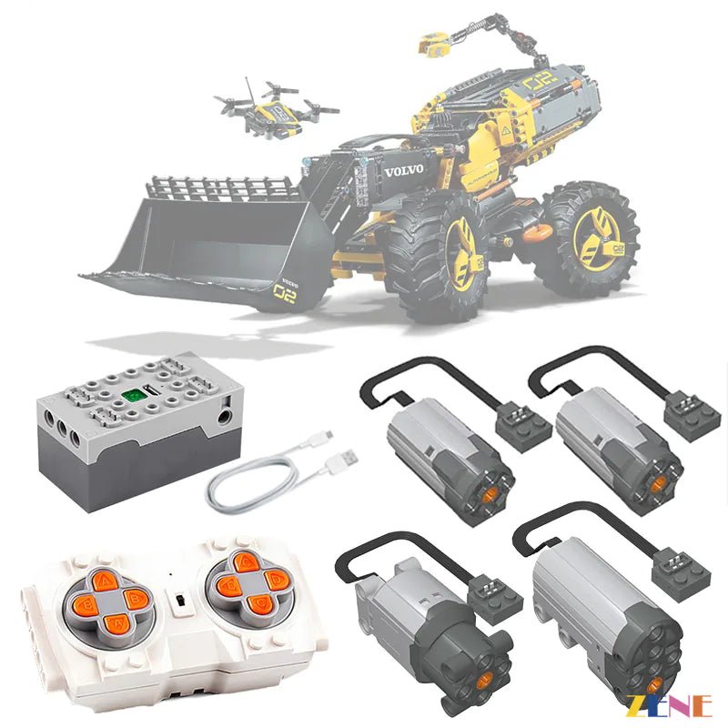 Power Functions Kit for Volvo Concept Wheel Loader ZEUX 42081 - DelsBricks Toys & CollectiblesLEGO Technic Motorized Power Functions KitDelsBricks Toys & CollectiblesZENE