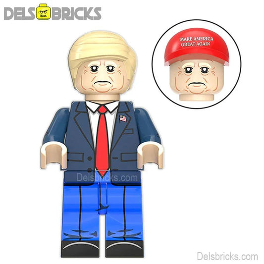 President Donald Trump Lego Minifigures custom toys NEW - DelsBricks MinifiguresLego Star Wars MinifiguresDelsBricks MinifiguresDelsbricks.com