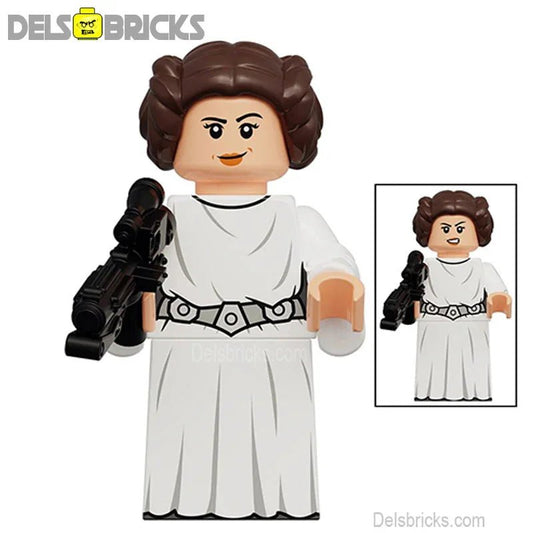 Princess Leia A New Hope | Lego Star wars Minifigures Custom Toys 2 - DelsBricks MinifiguresLego Star Wars MinifiguresDelsBricks MinifiguresDelsbricks.com