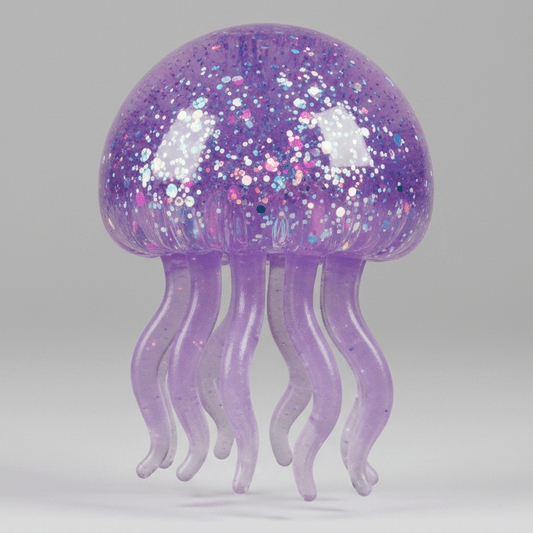 Purple Jellyfish with Tentacles (Slow - Rising Squish) - DelsBricks Toys & CollectiblesDelsBricks Toys & CollectiblesRalphie's Funhouse