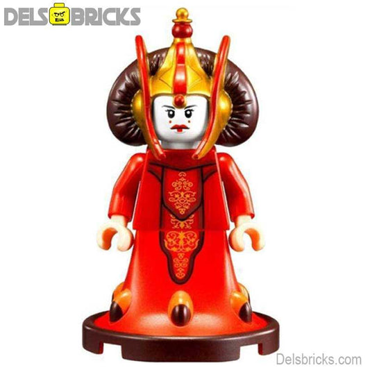 Queen Amidala The Phantom Menace Lego Star wars Minifigures - DelsBricks MinifiguresLego Star Wars MinifiguresDelsBricks MinifiguresDelsbricks.com