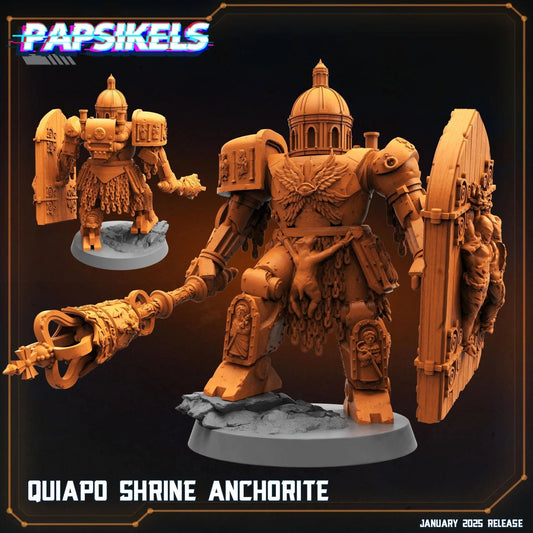QUIAPO SHRINE ANCHORITE by Papsikels Miniature, 100m tall Miniature, 28/32mm Scale, War Gaming Figure, Proxy for Trench Crusade - DelsBricks Toys & CollectiblesResin Printed MiniatureDelsBricks Toys & CollectiblesMega Diamonds & Schwartzreiter Mini Forge