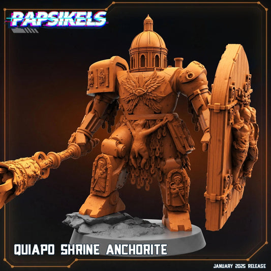 QUIAPO SHRINE ANCHORITE by Papsikels Miniature, 100m tall Miniature, 28/32mm Scale, War Gaming Figure, Proxy for Trench Crusade - DelsBricks Toys & CollectiblesResin Printed MiniatureDelsBricks Toys & CollectiblesMega Diamonds & Schwartzreiter Mini Forge