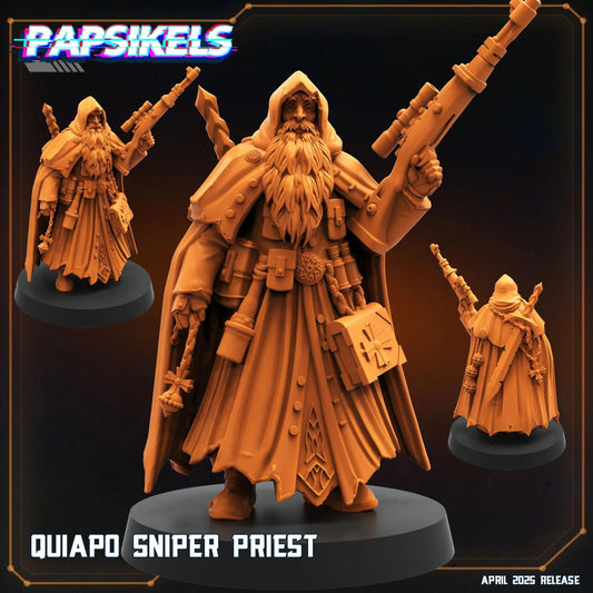 Quiapo Sniper Priest by Papsikels Miniature, 35mm Miniature, 32mm Heroic Scale, War Gaming, Proxy, Trench Crusade, Tabletop gaming - DelsBricks Toys & CollectiblesResin Printed MiniatureDelsBricks Toys & CollectiblesMega Diamonds & Schwartzreiter Mini Forge