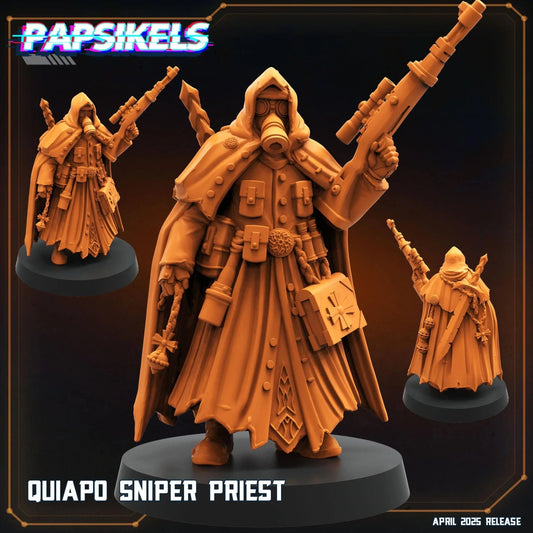 Quiapo Sniper Priest by Papsikels Miniature, 35mm Miniature, 32mm Heroic Scale, War Gaming, Proxy, Trench Crusade, Tabletop gaming - DelsBricks Toys & CollectiblesResin Printed MiniatureDelsBricks Toys & CollectiblesMega Diamonds & Schwartzreiter Mini Forge