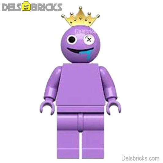 Rainbow Friends Pink (Blue) Character Lego Minifigures Custom Toys - DelsBricks MinifiguresMinifiguresDelsBricks MinifiguresDelsbricks