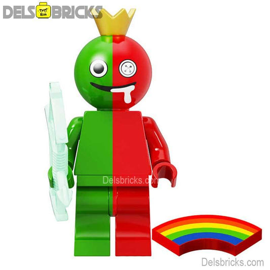 Rainbow Friends red/Green Lego Minifigures - DelsBricks MinifiguresMinifiguresDelsBricks MinifiguresDelsbricks