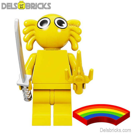 Rainbow Friends Yellow Character Lego Minifigures Custom Toys - DelsBricks MinifiguresMinifiguresDelsBricks MinifiguresDelsbricks