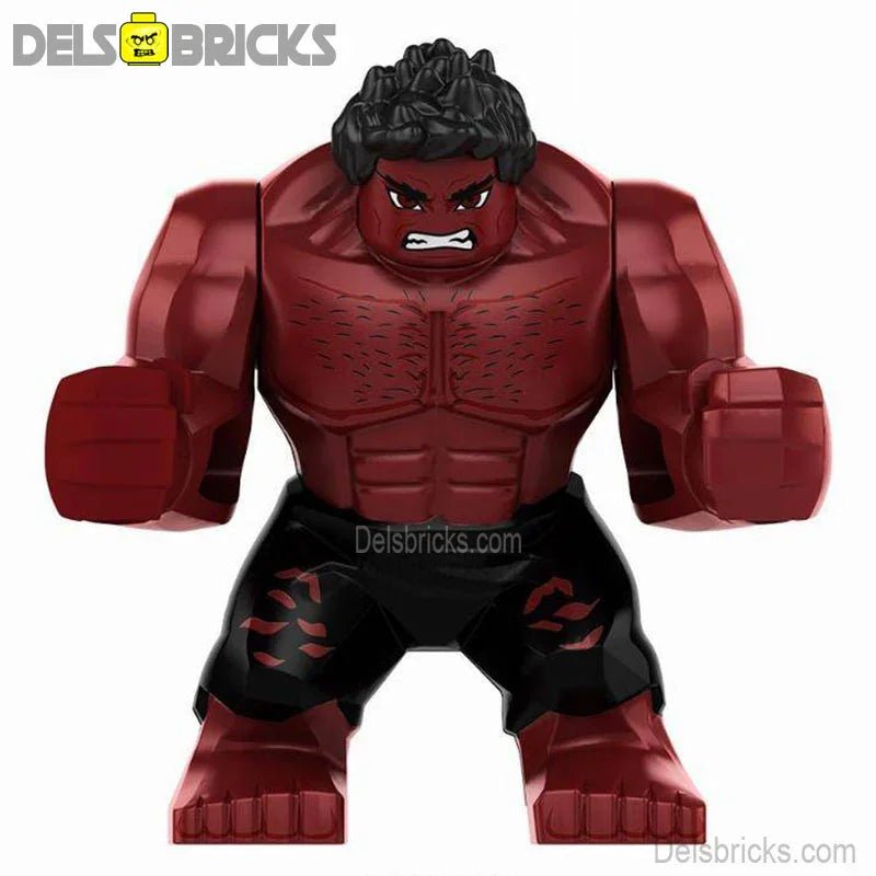 Red Hulk Captain America: Brave New World Lego Minifigures Custom Toys 1 - DelsBricks MinifiguresMinifiguresDelsBricks MinifiguresDelsbricks